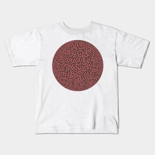 Turing Pattern Sphere (Rose Gold) Kids T-Shirt